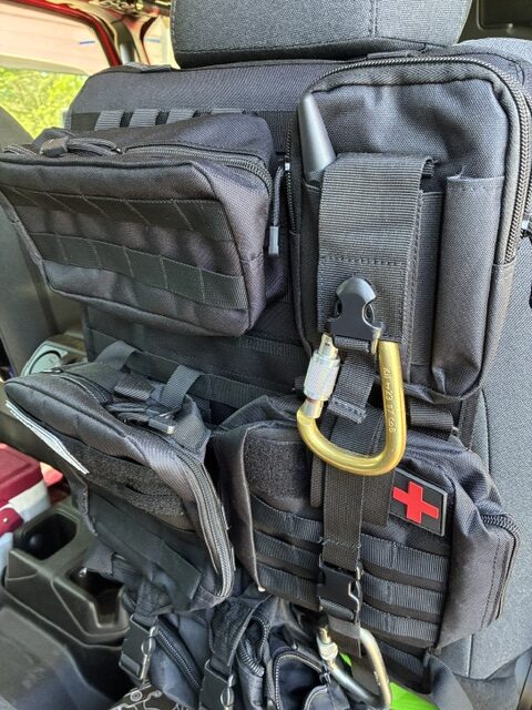 Selfy Stick personal defense tool in everyday carry bag
